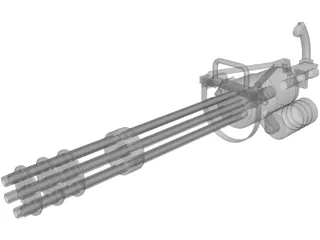 GAU-19 Machine gun 3D Model