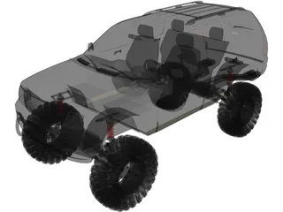 Ford Explorer [Lifted] (2002) 3D Model