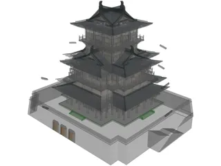 Shogun Japanese Castle 3D Model