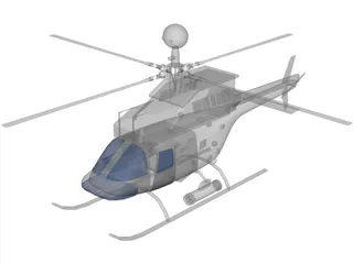 Bell OH-58D Kiowa 3D Model