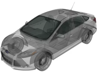 Ford Focus Sedan (2011) 3D Model