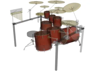 Drum Set 3D Model