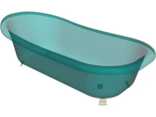 Bathtub Free Standing 3D Model