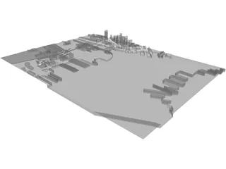 City Part Boston South 3D Model