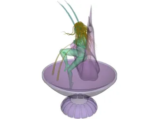 Medusa Fountain 3D Model