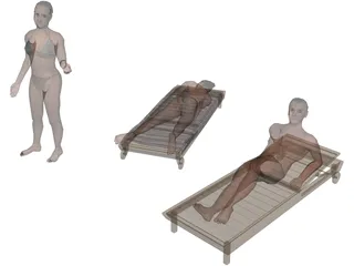 People Beach Collection 3D Model