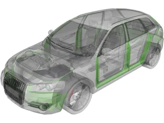 Audi A3 Sportback 3.2 quattro 3D Model