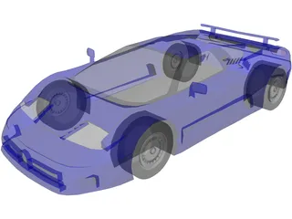 Bugatti EB110 3D Model