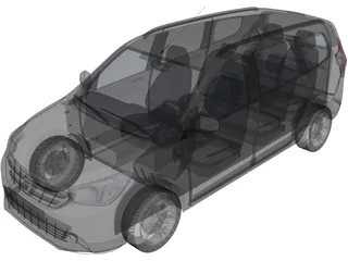 Dacia Lodgy (2012) 3D Model