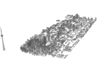 Toronto City Block 3D Model
