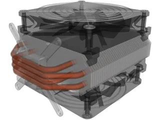 CPU Heatsink 3D Model
