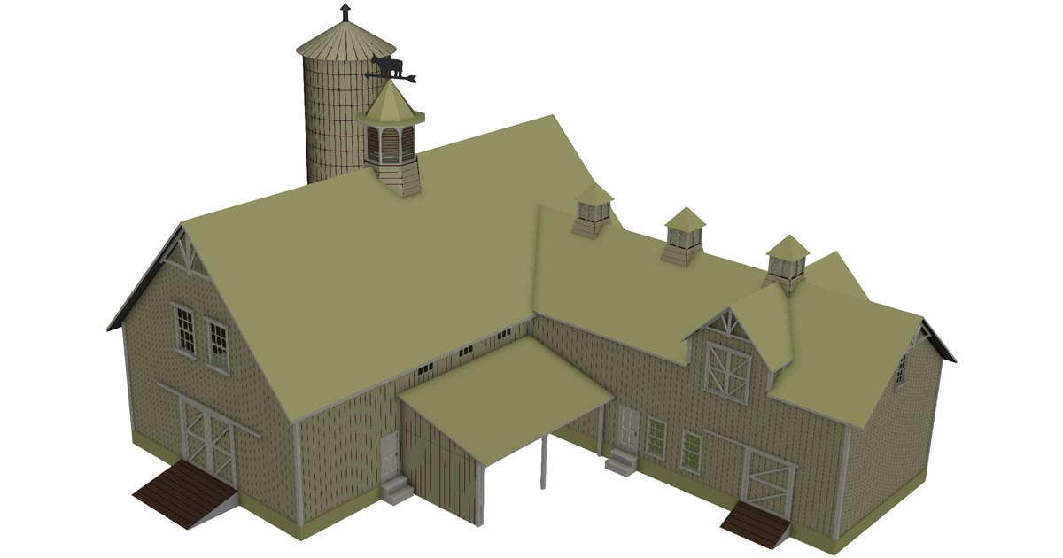 Barn 3D Model - 3D CAD Browser