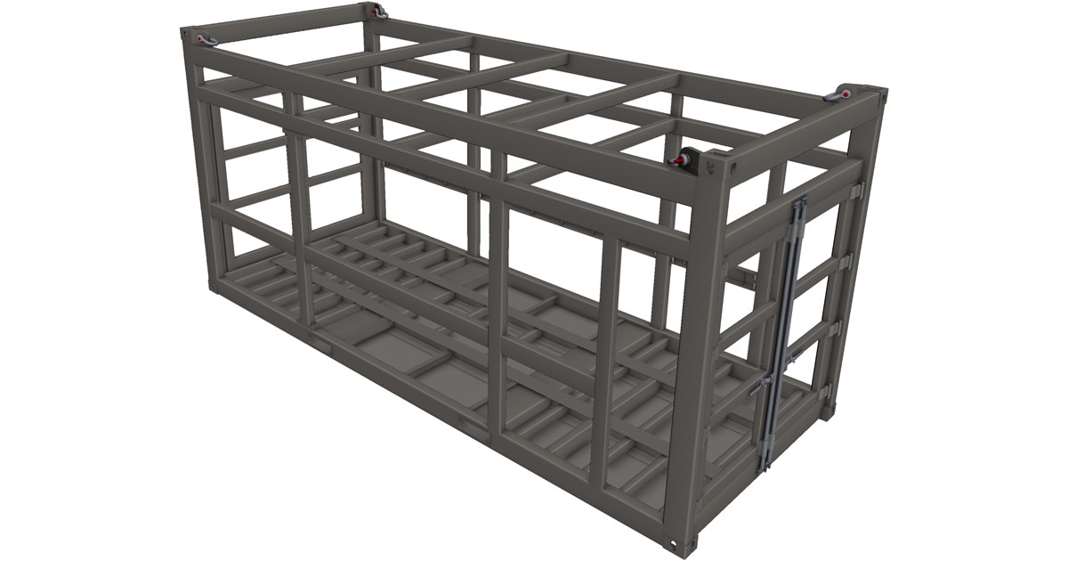 Offshore Container Frame CAD Model - 3D CAD Browser