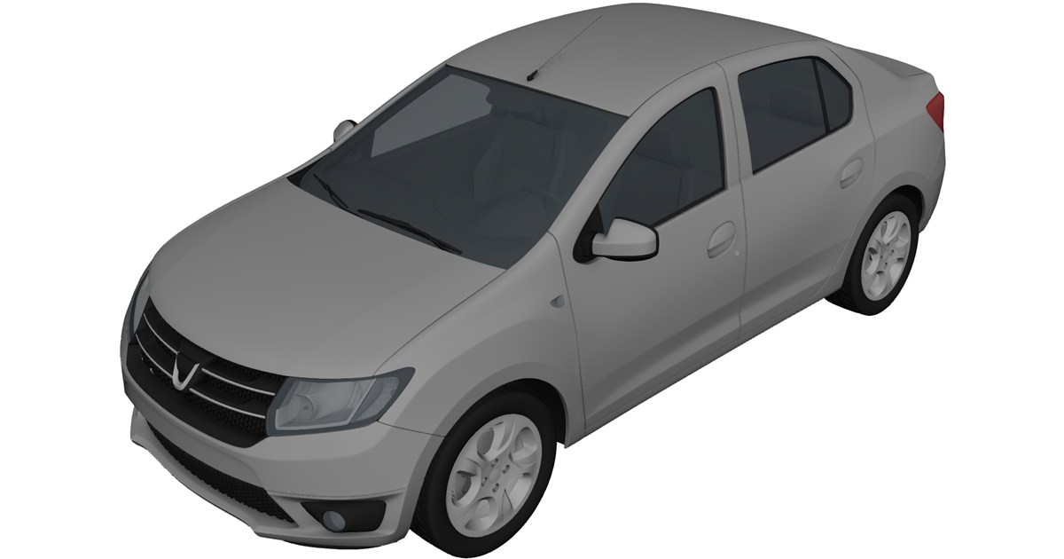 Dacia Logan 3D Model (2013) - 3D CAD Browser