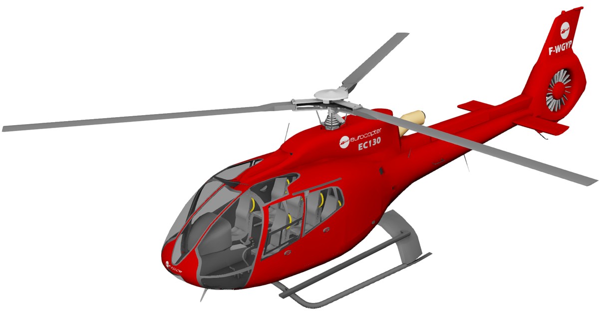 Eurocopter EC-130 3D Model - 3D CAD Browser