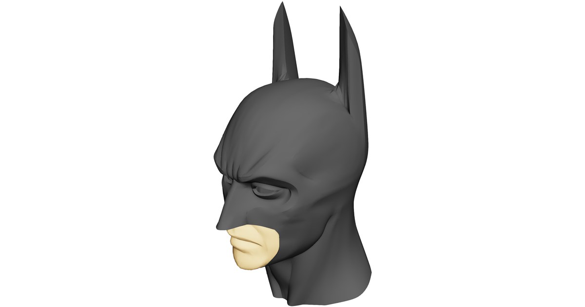Batman Cowl and Face 3D Model - 3D CAD Browser