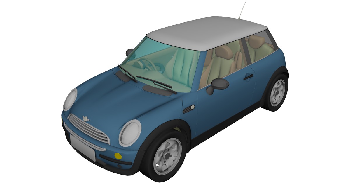 Mini Cooper 3D Model - 3D CAD Browser