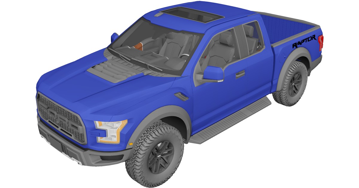 Ford F-150 Raptor 3D Model (2017) - 3D CAD Browser