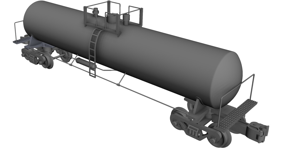 Tank Car CAD Model - 3D CAD Browser