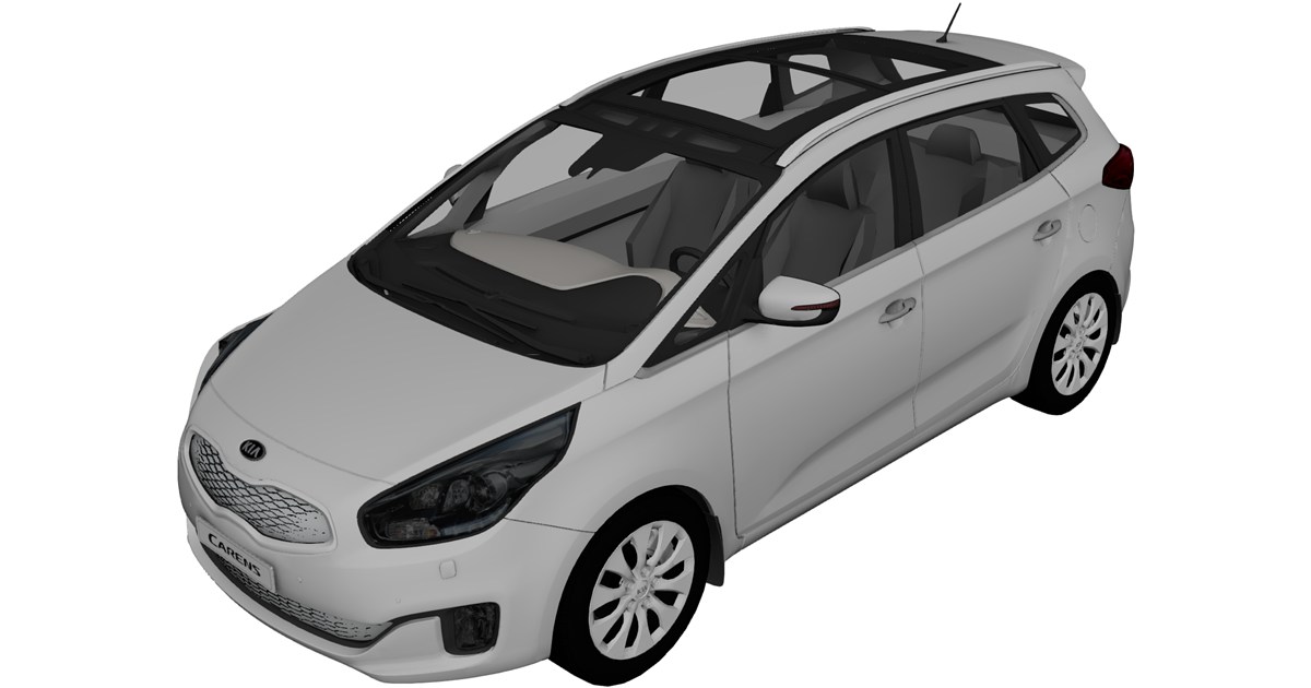 Kia Carens [Rondo] 3D Model (2013) - 3D CAD Browser