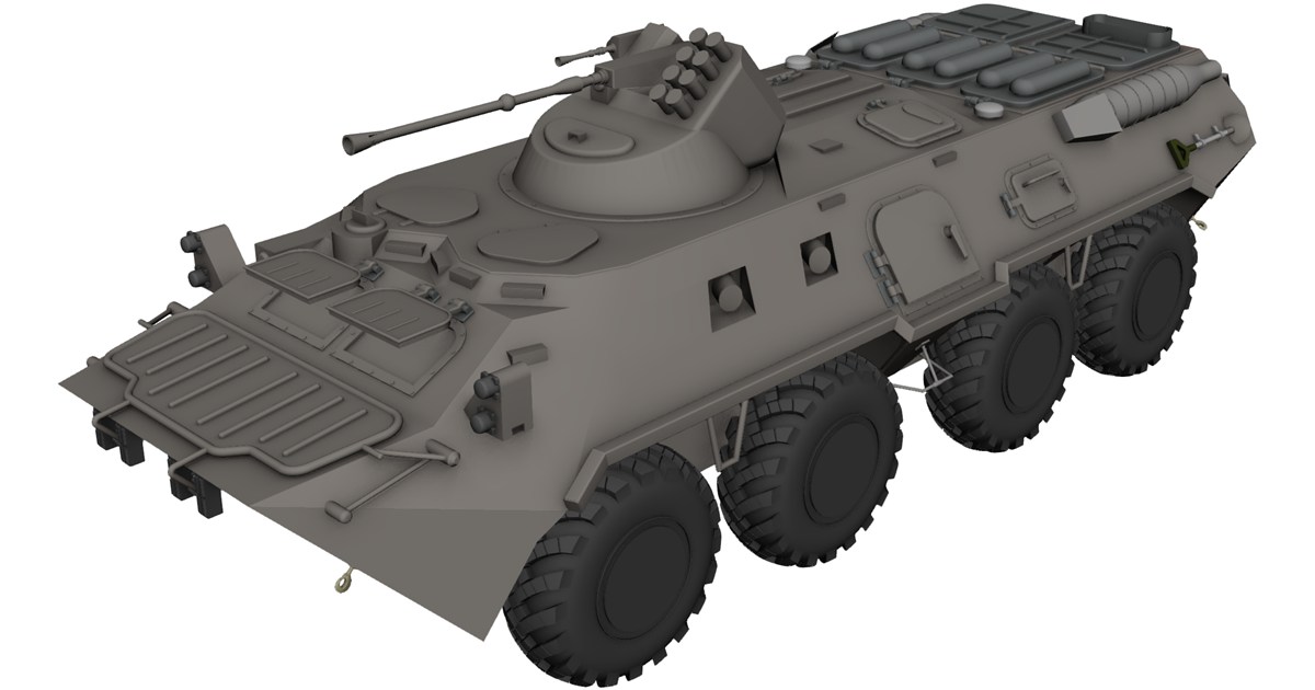 BTR-80 Armored Personnel Carrier CAD Model - 3D CAD Browser