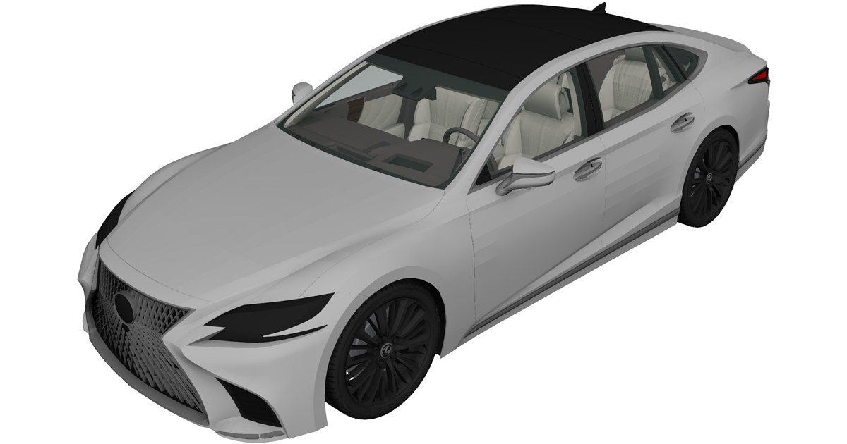 Ls Cad Model Lexus LS 500 3D Model (2018) - 3D CAD Browser