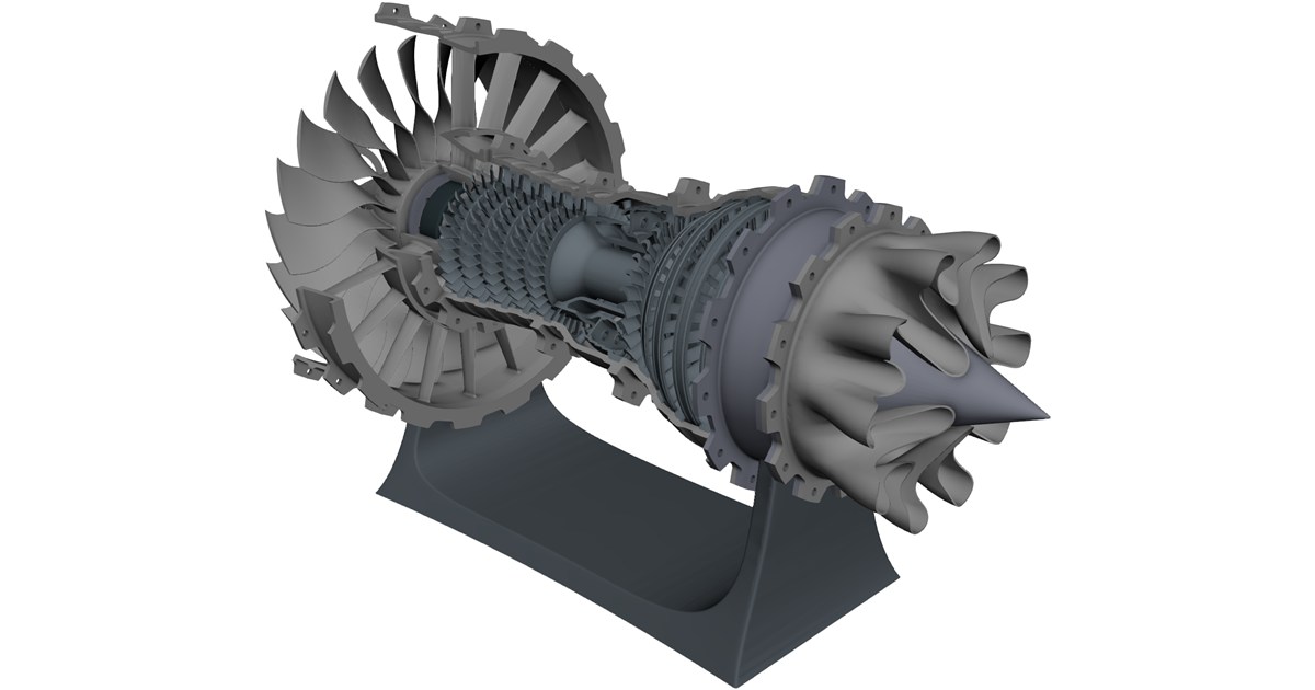 Jet Engine CAD Model - 3D CAD Browser