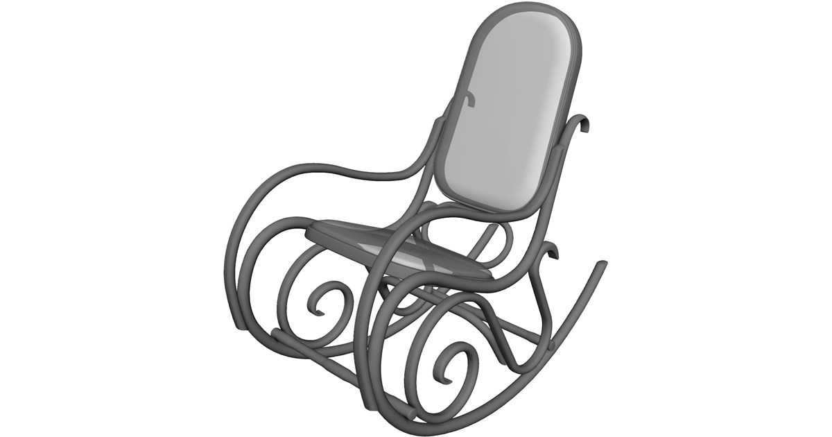 Rocking Chair 3D Model - 3D CAD Browser