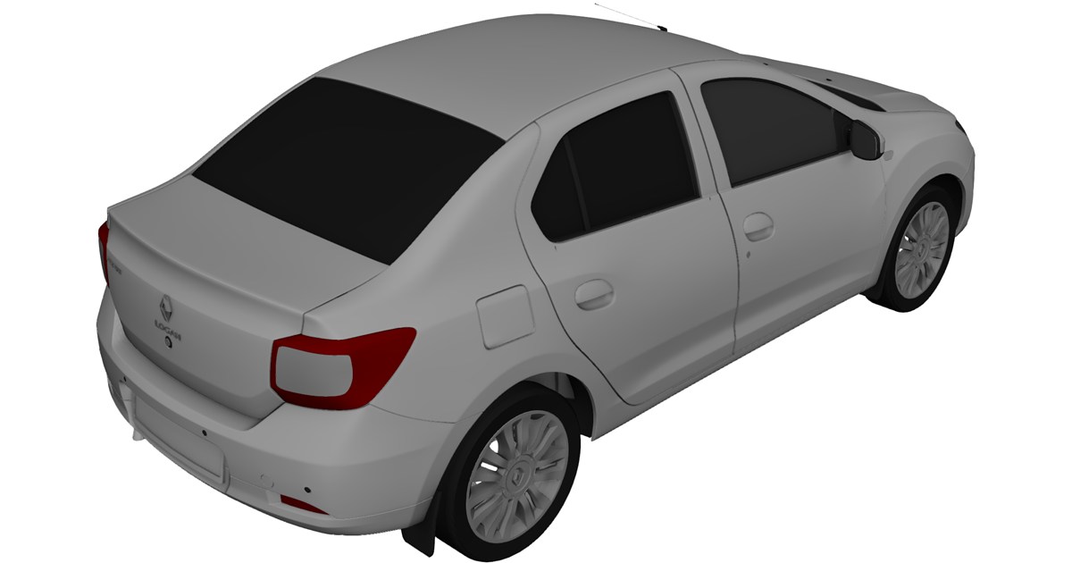 Renault Logan 3D Model (2016) - 3D CAD Browser
