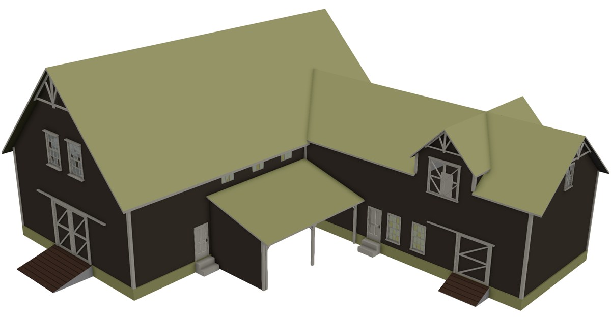 Barn 3D Model - 3D CAD Browser