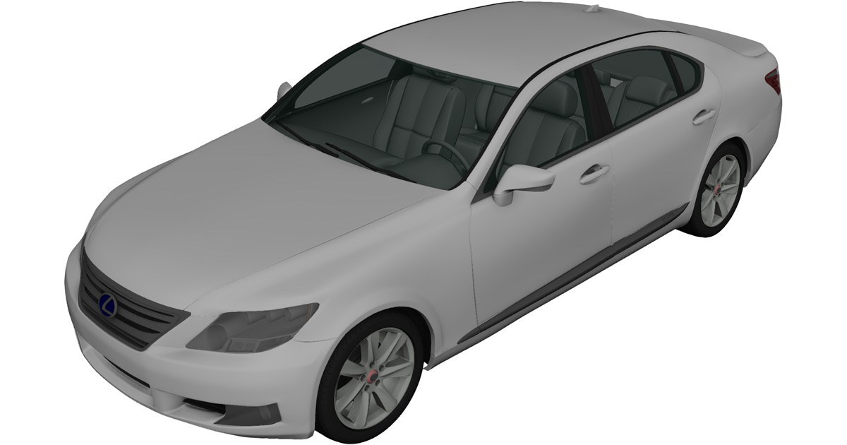 Lexus LS 600h [XF40] 3D Model (2010) - 3D CAD Browser