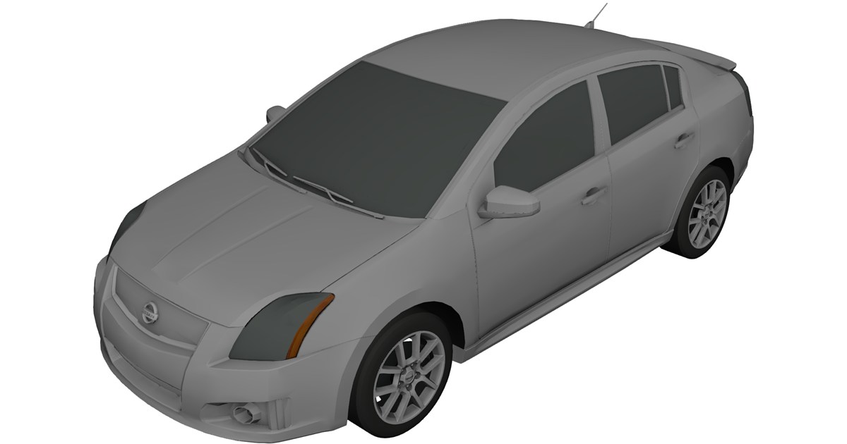 Nissan Sentra 3D Model (2008) - 3D CAD Browser