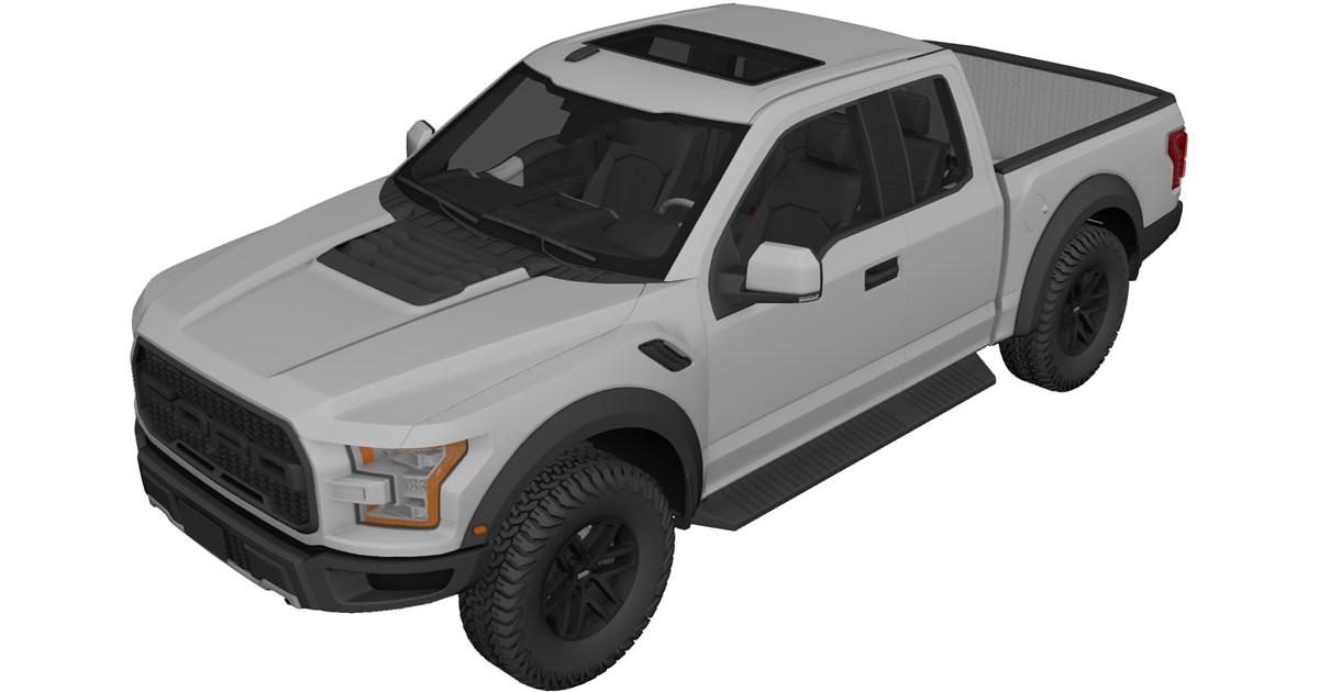 Ford Raptor R Single Cad Ford F-150 Raptor 3D Model (2017) - 3D CAD Browser