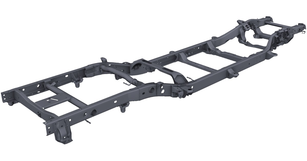 Chevrolet Silverado Frame CAD Model (2005) - 3D CAD Browser