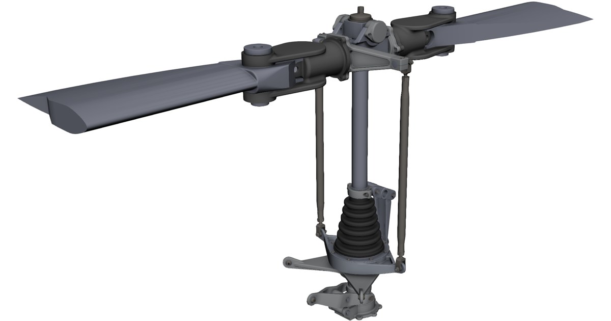 Bell 206 Rotor Head CAD Model - 3D CAD Browser