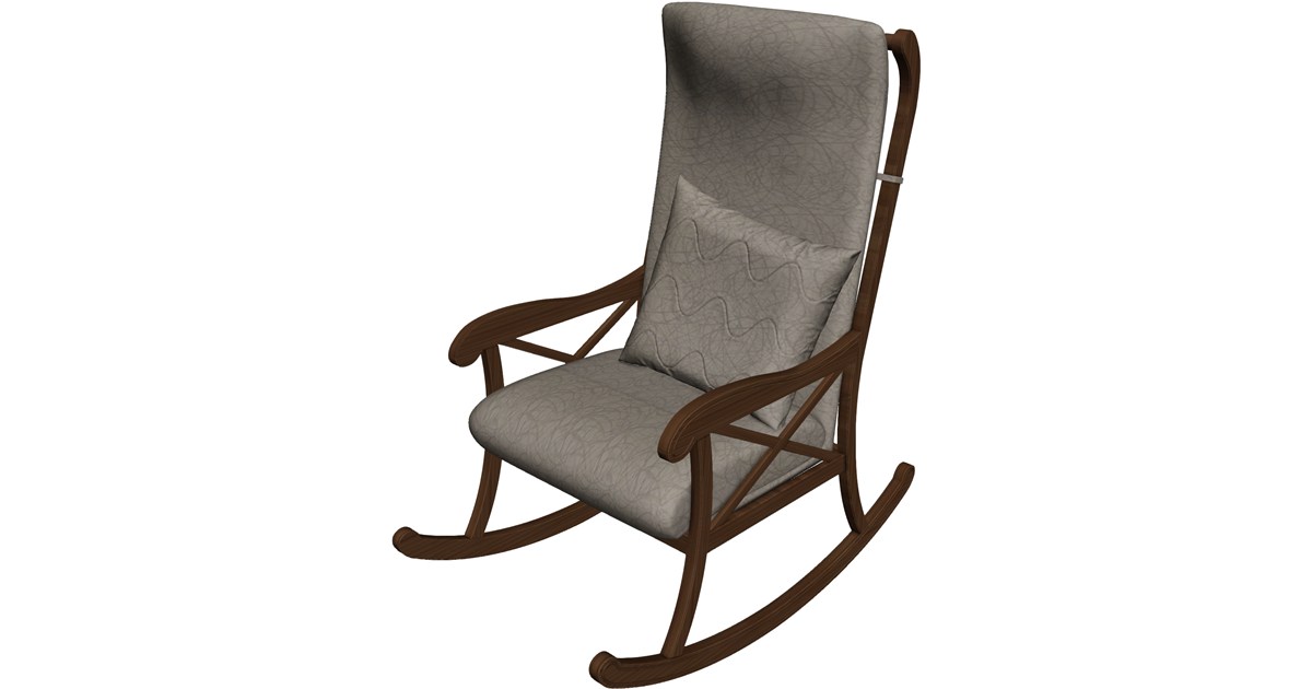 Rocking Chair Solidworks Rocking Chair 3D Model - 3D CAD Browser