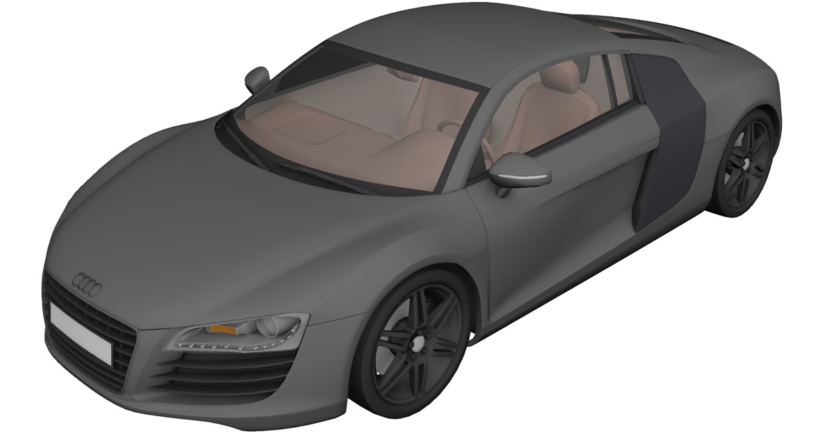Audi R8 3D Model - 3D CAD Browser