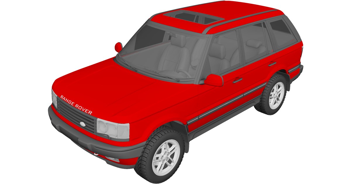 Range Rover Cad Range Rover II 3D Model (1994) - 3D CAD Browser