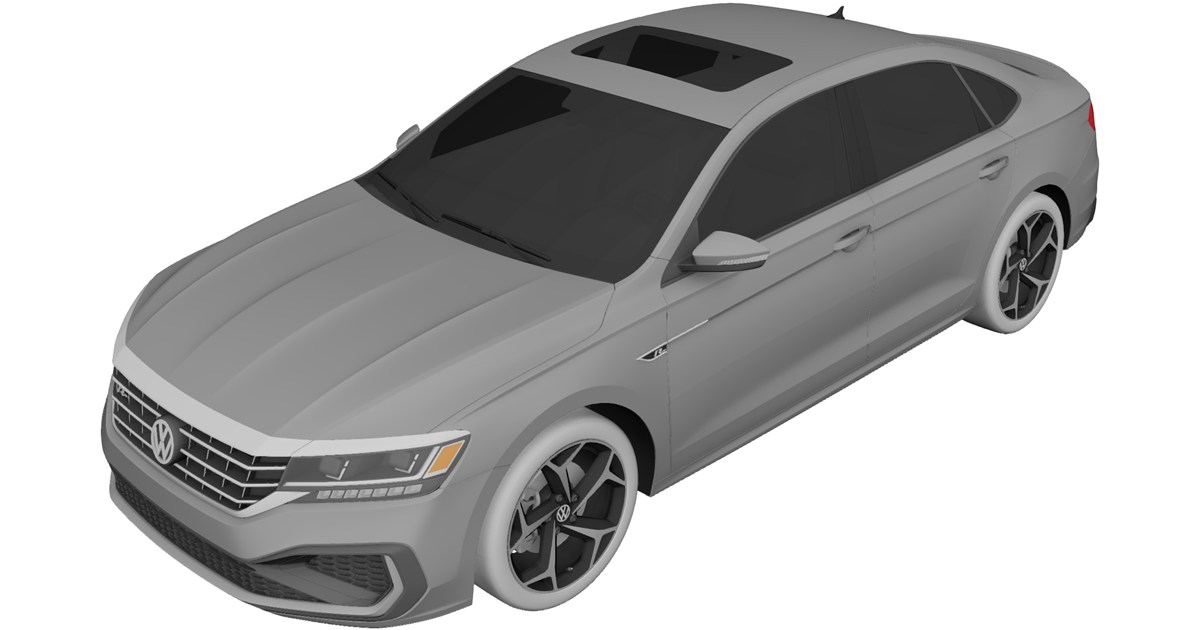 Vw Passat R Vector Volkswagen Passat R-Line 3D Model (2020) - 3D CAD Browser