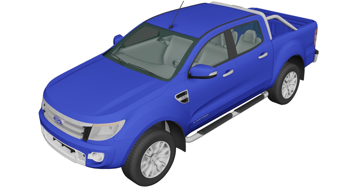 Ford Ranger T6 3D Model (2011) - 3D CAD Browser