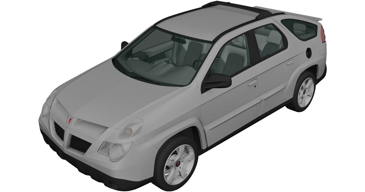 Pontiac Original Aztek Rendering Pontiac Aztek 3D Model (2005) - 3D CAD Browser
