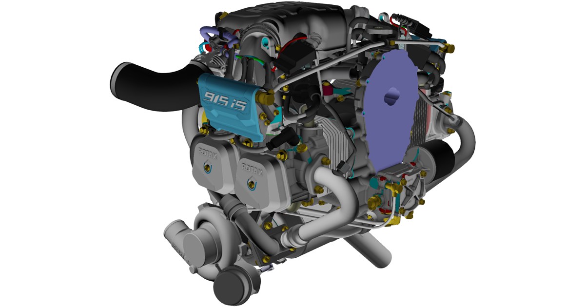Rotax Radiator Cad Rotax 915 iS Engine CAD Model - 3D CAD Browser