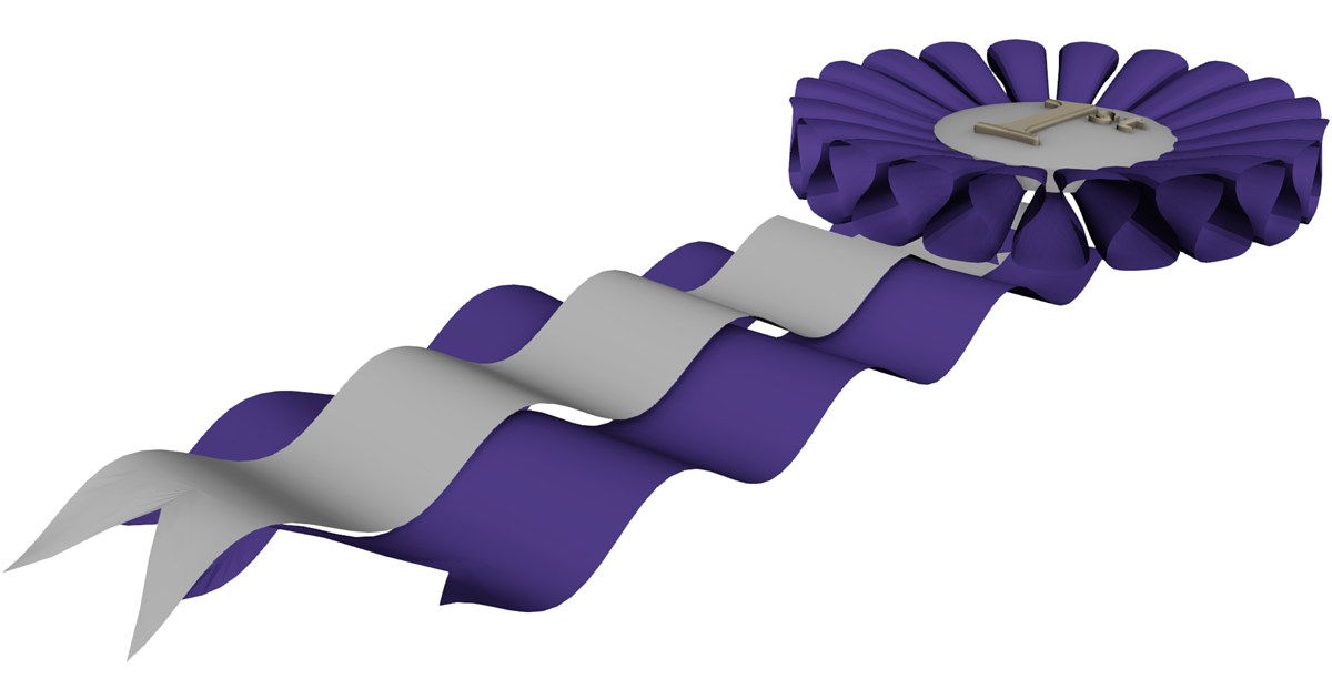 Blue Ribbon 3D Model - 3D CAD Browser