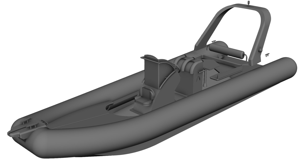 Rigid Inflatable Boat CAD Model - 3D CAD Browser