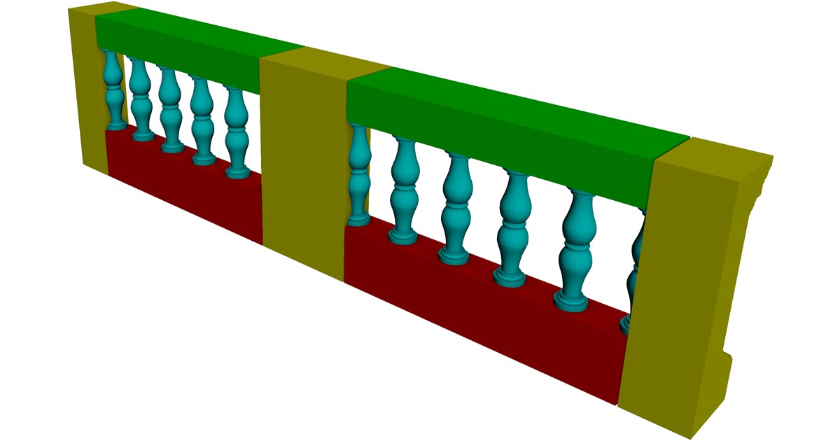 Railing 3D Model - 3D CAD Browser