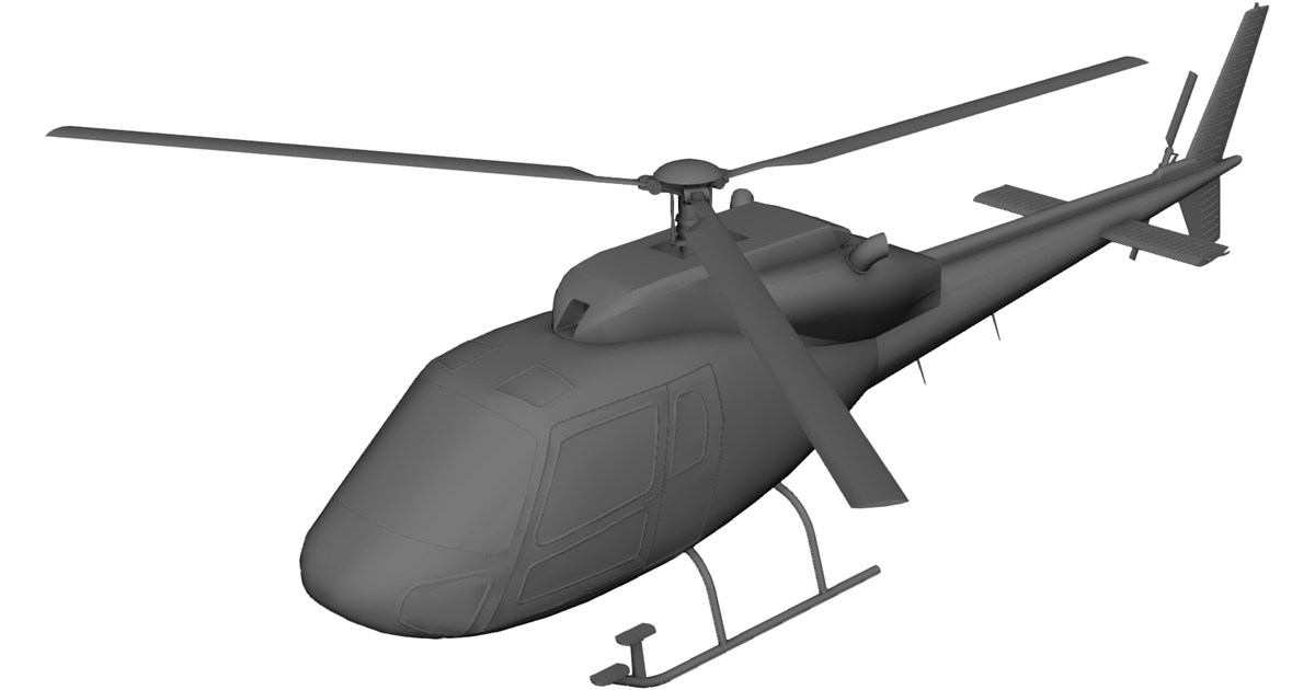 Eurocopter AS-355 Ecureuil 2 3D Model - 3D CAD Browser