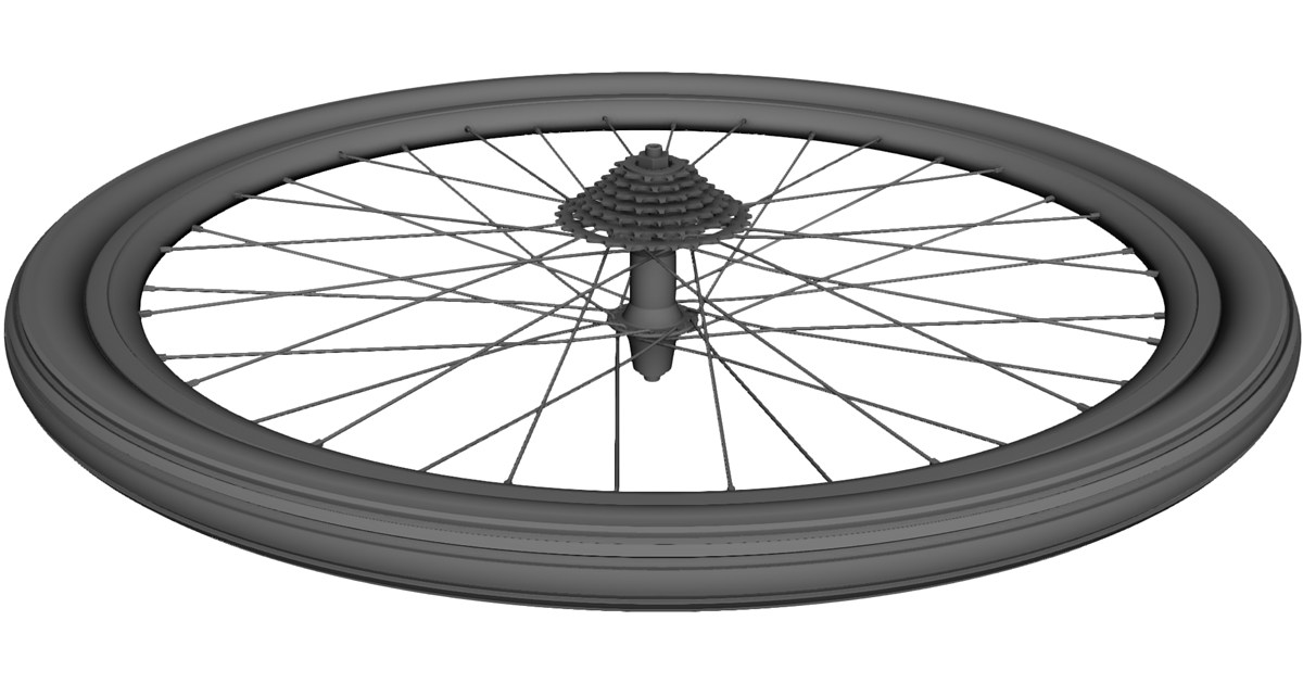 Wheel Rear Bicycle 28 CAD Model - 3D CAD Browser