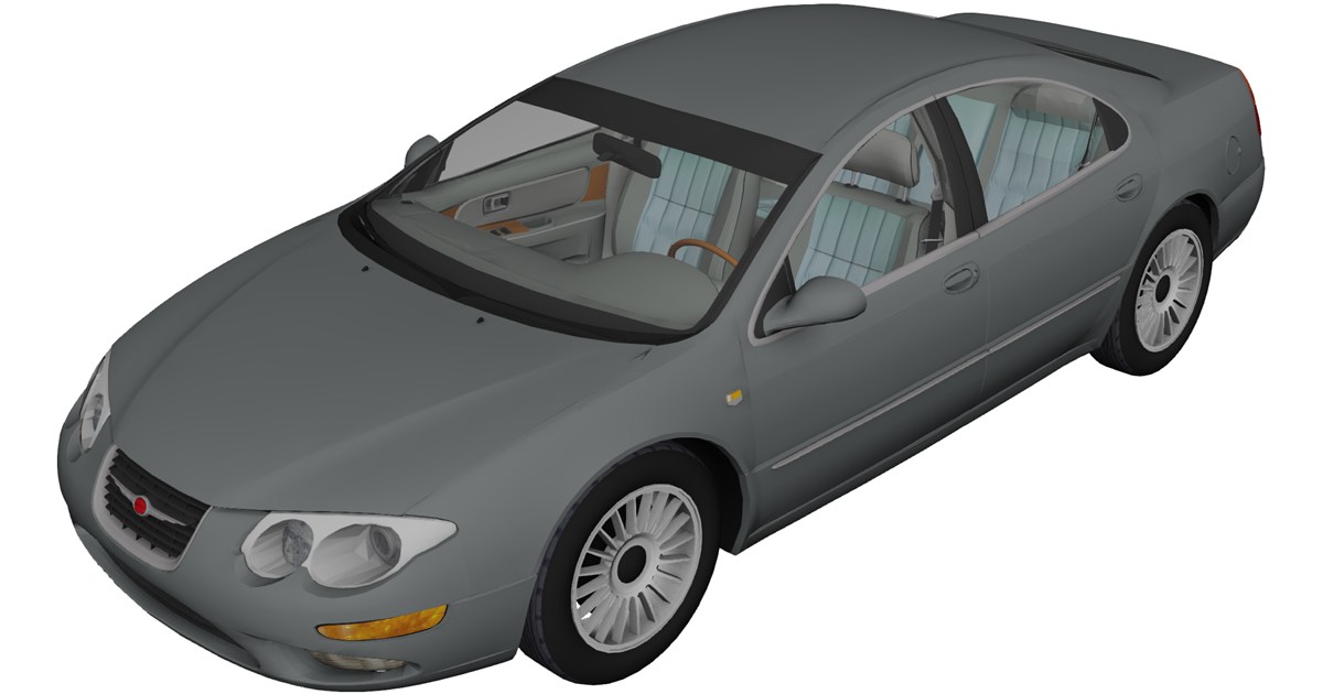 Chrysler 300M [+Interior] 3D Model (1999) - 3D CAD Browser
