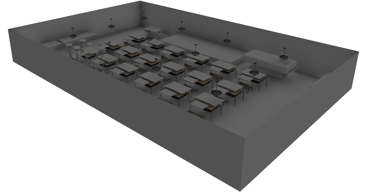 Elementary School Classroom 3D Model - 3D CAD Browser