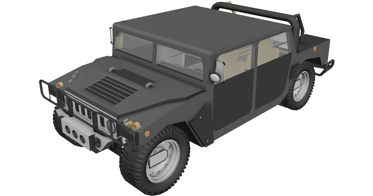 Hummer Powerpoint Model Hummer H1 SUV 3D Model - 3D CAD Browser